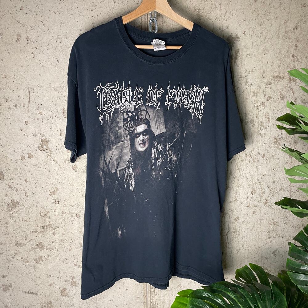 Cradle Of Filth Y2K Goth Metal Band Shirt XL